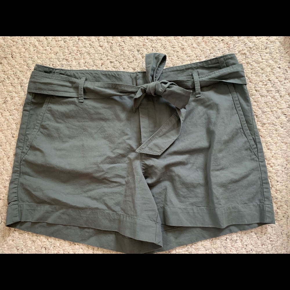 Loft olive green shorts